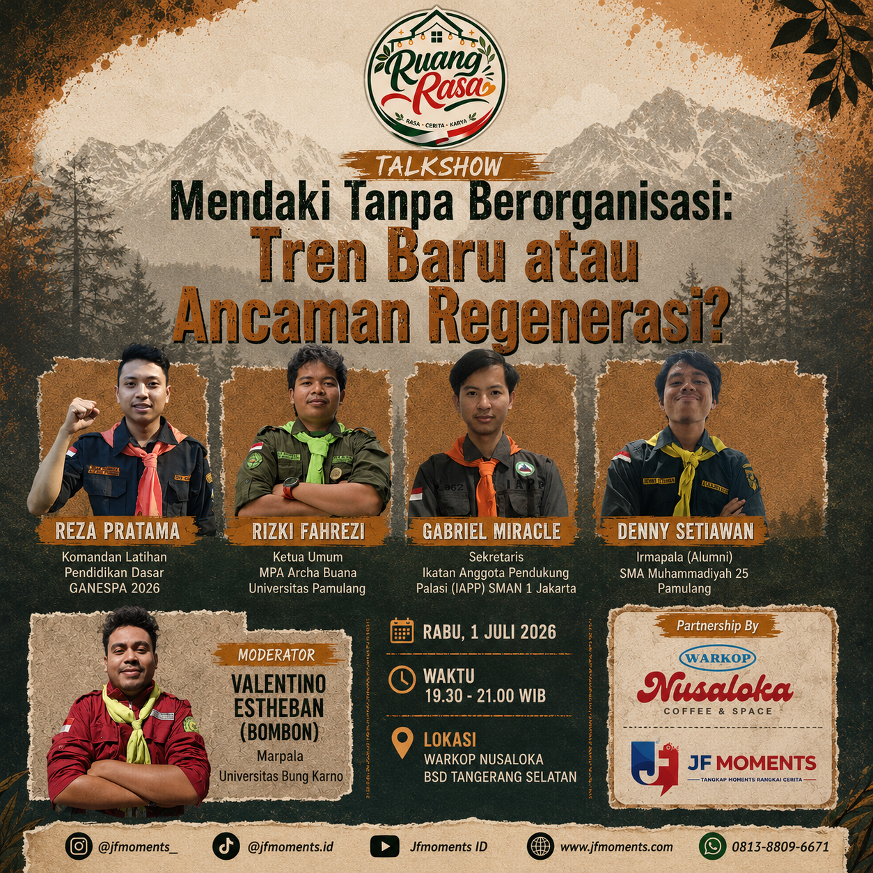 RUANG RASA ANGKAT FENOMENA “MENDAKI TANPA BERORGANISASI”: TREN BARU ATAU ANCAMAN BAGI REGENERASI?